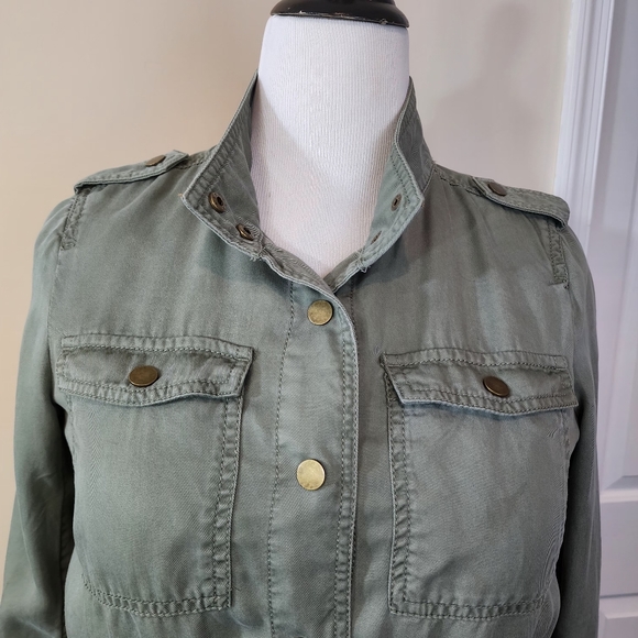 LOFT Drawstring Utility Jacket Size Small Petite - Picture 8 of 16